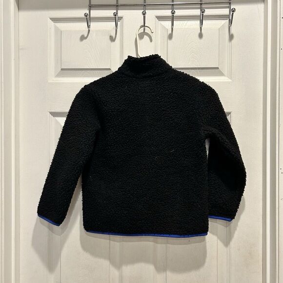 Amazon Essentials Boys Size Small 6-7 Fleece Pull Over Jacket Black 1/4 zip Soft - Picture 5 of 5
